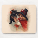 Little Witch Girl Mouse Mat