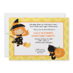 Little Witch Halloween Party 5x7 Invitation
