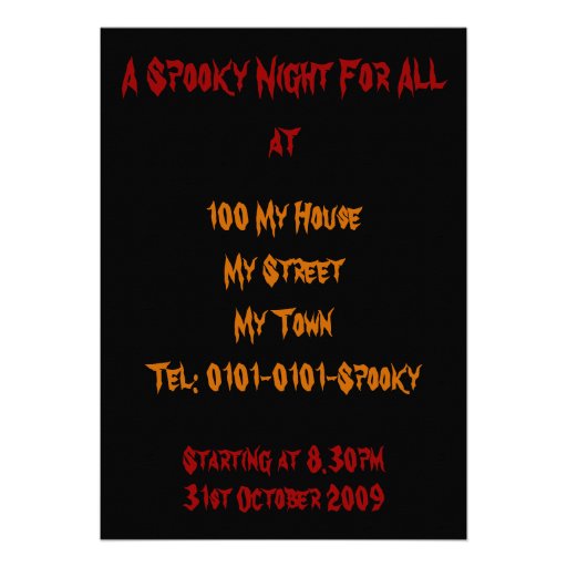 Little Witch Halloween Party Invitation