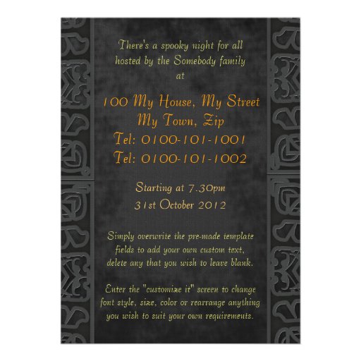 Little Witch Halloween Party X-Large Invitation