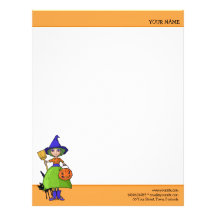 Little Witch pumpkin Letterhead