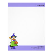 Little Witch purple Letterhead
