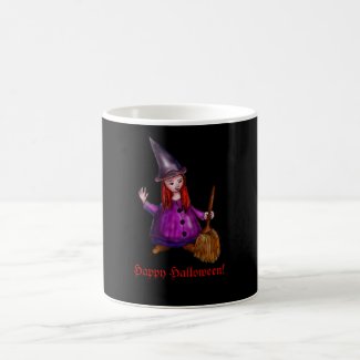 Little witch with red hairs mug