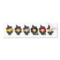 Little witches bumper stickers