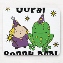 Little Wizard Gone Bad mousepads by toddlersplace Little Wizard Gone Bad mousepads