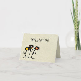 little wobblies happy mothers day greeting card