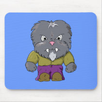 Little Wolfman mousepads by Robbirt Little Wolfman mousepads