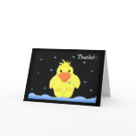 Little Yellow Duck Thank You Greeting Card