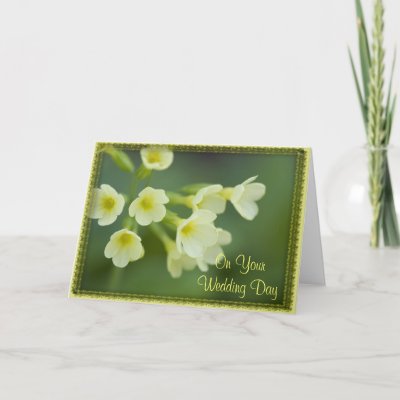 Little Yellow Flowers Second Wedding Card by loraseverson Send your message