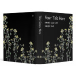 Little Yellow Wild Flowers Vinyl Binders