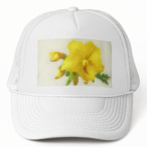 Little Yellow Wildflowers 1 High-Key hats by LivingNature Little Yellow Wildflowers 1 High-Key hats