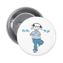Little Yoga Girl Pin