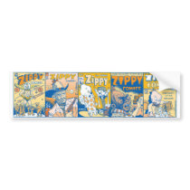 Little Zippy Comic Covers bumper stickers