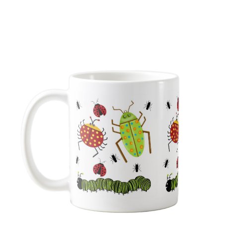 Littlebeane Bugs Insects Ladybug Ant Caterpillar mug