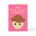 littlegirlbrown, Daddy,You make it so easy to b... cards