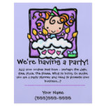 LITTLEGIRLIE Birthday Party Custom announcement flyers