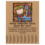 LittleGirlie computer business tear sheet Flyers