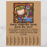 LittleGirlie computer business tear sheet Flyers