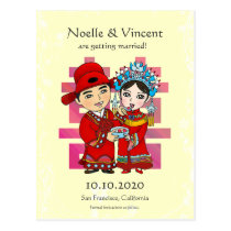 LittlePixyBoots - Save the Date (Yellow) postcards