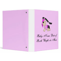 Littlest Pirate (Girl) Personalized Baby Binder