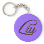LIU Name-Branded Gift Key-chain, Zipper-pull Keychains