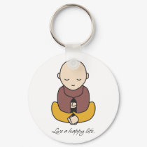 Live a happy life keychains