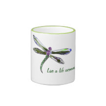 Live a Life Uncommon - Dragonfly Mug