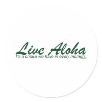 Live Aloha Design Items by Paul Klink Stickers