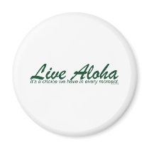 Live Aloha Landscape Design Fridge Magnets