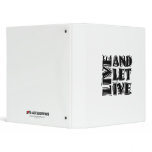 Live and Let Live Vinyl Binder