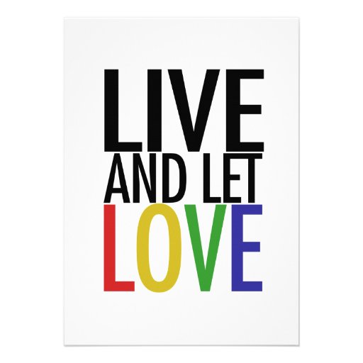 Live and let LOVE Personalized Invitations