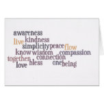Live Awareness Greeting Card