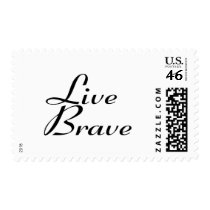 Live brave stamp