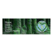 Live Earth Friendly Business Card Templates