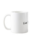 Live! Eat! Tweet! mugs
