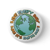 Live Every Day Earth Day buttons