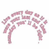 Live every day... embroidered shirts