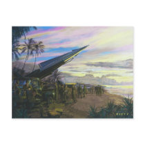 Live Fire at Kahuku by Jim Dietz National Guard Postcard