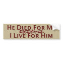 Live For Him bumper stickers by ChristianBumper Live For Him bumper stickers