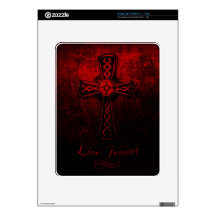Live Forever Cross iPad Decals
