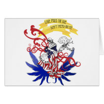 Live Free - Independence Day Greeting Card