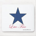Live Free Mouse Pad mousepads by Amerimartohio Live Free Mouse Pad mousepads