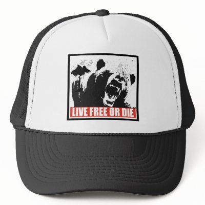 Live Free Or Die Trucker Hats by Puzoichi