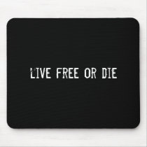 live free or die mouse mat