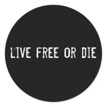 live free or die stickers by funnycustomtshirts live free or die stickers