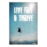 Live Free & Thrive Poster
