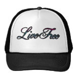 Live Free Zebra Style! Hats