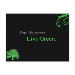 Live Green Business Event Invitation Postcard