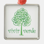 Live Green Christmas Ornaments