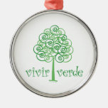 Live Green Christmas Tree Ornament